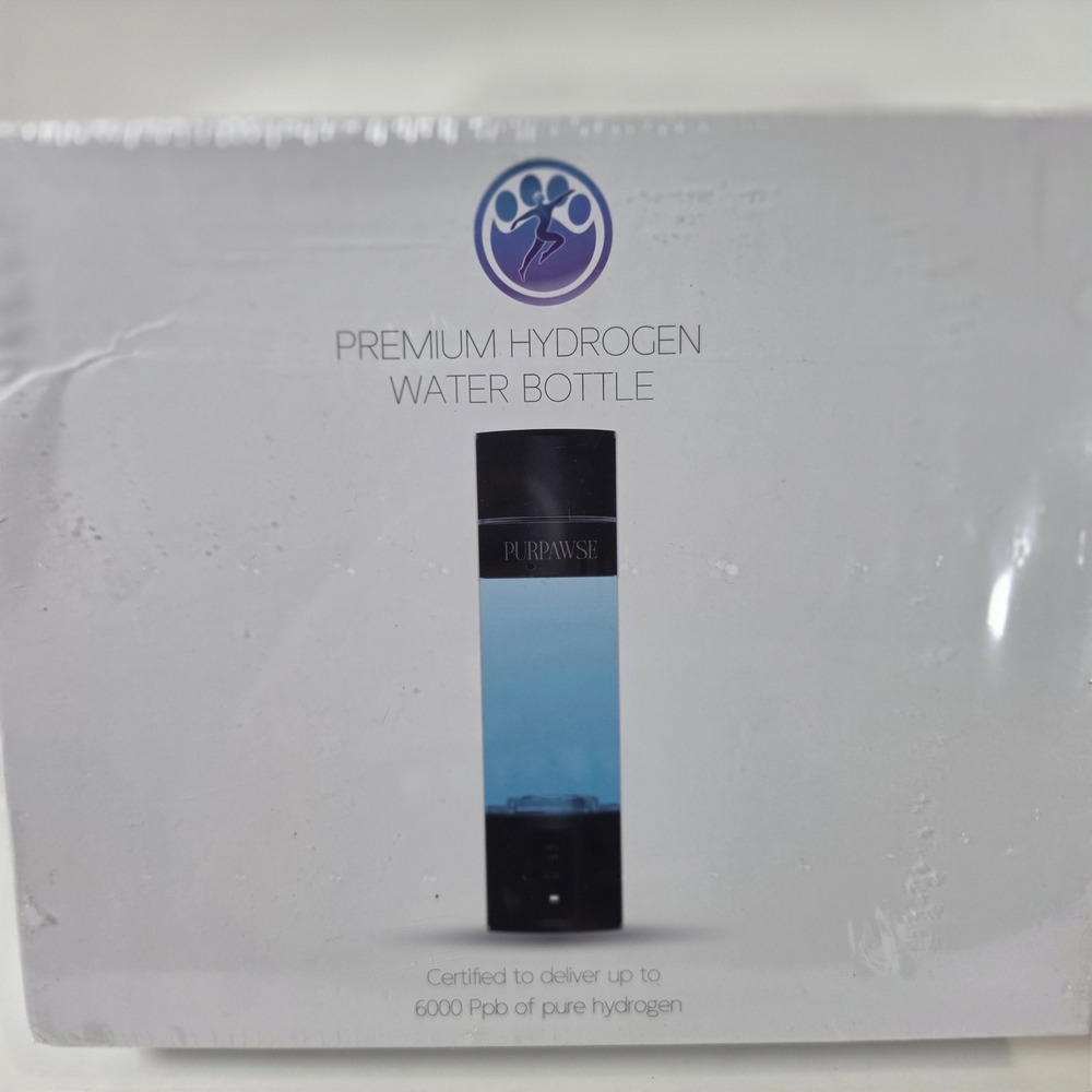 Purpawse‎ Premium Hydrogen Water Bottle 6000 PPB SPE PEM UV Light 7.7oz Sealed